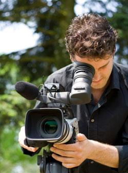 Reportage vidéo Tournage d'un reportage vidéo
